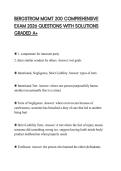 BERGSTROM MGMT 200 COMPREHENSIVE EXAM 2026 QUESTIONS WITH SOLUTIONS GRADED A&plus;