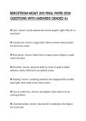 BERGSTROM MGMT 200 FINAL PAPER 2026 QUESTIONS WITH ANSWERS GRADED A&plus;
