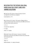 BICSI PRACTICE TEST RETAKE 2026 FINAL PAPER EXAM Q&A STUDY GUIDE WITH VERIFIED SOLUTIONS