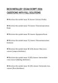 BICSI INSTALLER 1 EXAM SCRIPT 2026 QUESTIONS WITH FULL SOLUTIONS