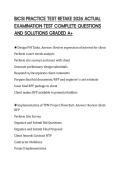 BICSI PRACTICE TEST RETAKE 2026 ACTUAL EXAMINATION TEST COMPLETE QUESTIONS AND SOLUTIONS GRADED A&plus;