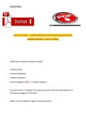 BIOS 252&colon; WEEK 3 - CENTRAL NERVOUS SYSTEM EXAM QUESTIONS AND ANSWERS GRADED A&plus; LATEST UPDATE&period;
