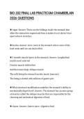 BIO 252 FINAL LAB PRACTICUM CHAMBERLAIN 2026 QUESTIONS 