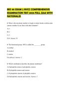 BIO 101 EXAM 2 NVCC COMPREHENSIVE EXAMINATION TEST 2026 FULL Q&A WITH RATIONALES