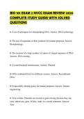 BIO 101 EXAM 2 NVCC EXAM REVIEW 2026 COMPLETE STUDY GUIDE WITH SOLVED QUESTIONS