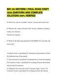 BIO 235 MIDTERM 1 FINAL EXAM SCRIPT 2026 QUESTIONS AND COMPLETE SOLUTIONS 100&percnt; VERIFIED