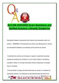 ACC 356  EXAM COMPLETE PACKAGE DEAL