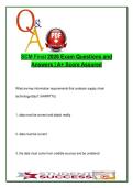 SCM  EXAM COMPLETE PACKAGE DEAL