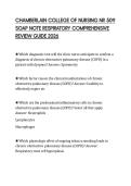 CHAMBERLAIN COLLEGE OF NURSING NR 509 SOAP NOTE RESPIRATORY COMPREHENSIVE REVIEW GUIDE 2026