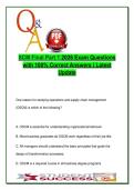 SCM Final Exam 2026 &ndash; 100 Verified MCQs on OSCM&comma; Productivity&comma; Lean&comma; Queuing&comma; Services
