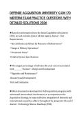 DEFENSE ACQUISITION UNIVERSITY CON 170 MIDTERM EXAM PRACTICE QUESTIONS WITH DETAILED SOLUTIONS 2026
