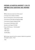 DEFENSE ACQUISITION UNIVERSITY CON 170 MIDTERM EXAM QUESTIONS AND ANSWERS 2026
