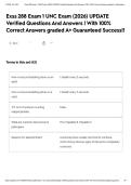 Exss 288 Exam 1 UNC Exam &lpar;2026&rpar; UPDATE Verified Questions And Answers &vert; With 100&percnt; Correct Answers graded A&plus; Guaranteed Success&excl;&excl;