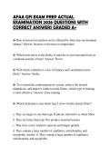 AFAA GFI EXAM PREP ACTUAL EXAMINATION 2026 QUESTIONS WITH CORRECT ANSWERS GRADED A