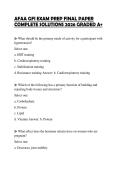 AFAA GFI EXAM PREP FINAL PAPER COMPLETE SOLUTIONS 2026 GRADED A&plus;