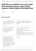SERE 100&period;2 Level A SERE Pre Test &lowbar; Exam &lpar;2026&rpar; Exam Questions & Answers &lowbar; Latest Already Graded A&plus; UPDATE &lowbar;2026&excl;&excl; STUDY GUIDE EXAM 
