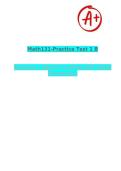 Math131-Practice Test 1 B   Calculus I &lpar;North Carolina A&T State University&rpar;