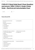 CWEA E&sol;I 2 Study Guide Quest &vert;&vert; Exam Questions and Answers &lpar; 2026 &rpar; CWEA E&lowbar;I Grade 2 Study Guide &ndash; Electrical and Instrumentation Exam