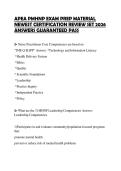 APEA PMHNP EXAM PREP MATERIAL NEWEST CERTIFICATION REVIEW SET 2026 ANSWERS GUARANTEED PASS