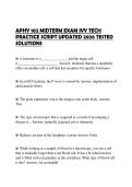 APHY 102 MIDTERM EXAM IVY TECH PRACTICE SCRIPT UPDATED 2026 TESTED SOLUTIONS