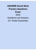 ASWB 2026 Social Work Practice Questions&colon; Exam Review