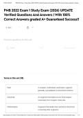 PMB 2022 Exam 1 Study Exam &lpar;2026&rpar; UPDATE Verified Questions And Answers &vert; With 100&percnt; Correct Answers graded A&plus; Guaranteed Success&excl;&excl;
