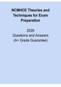 NCMHCE Theories and Techniques for Exam Preparation