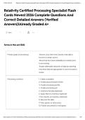 Relativity Certified Processing Specialist Flash Cards Newest 2026 Complete Questions And Correct Detailed Answers &lpar;Verified Answers&rpar;&vert;Already Graded A&plus;