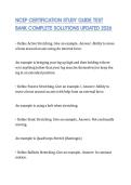 NCEP CERTIFICATION STUDY GUIDE TEST BANK COMPLETE SOLUTIONS UPDATED 2026