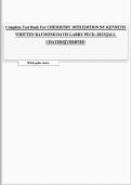 Complete Test Bank For CHEMISTRY 10TH EDITION BY KENNETH WHITTEN RAYMOND DAVIS LARRY PECK &lpar;2023&rpar;&vert;&vert;ALL CHATERS&vert;&vert;VERIFIED