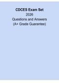 CDCES 2026 Exam Set &ndash; Certified Diabetes Care and Education Specialist Comprehensive Review