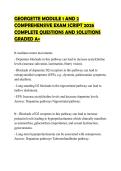GEORGETTE MODULE 1 AND 2 COMPREHENSIVE EXAM SCRIPT 2026 COMPLETE QUESTIONS AND SOLUTIONS GRADED A&plus;