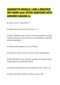 GEORGETTE MODULE 1 AND 2 PRACTICE TEST BANK 2026 TESTED QUESTIONS WITH ANSWERS GRADED A&plus;