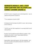 GEORGETTE MODULE 1 AND 2 STUDY GUIDE QUESTIONS AND SOLUTIONS 2026 CORRECT ANSWERS GRADED A&plus;