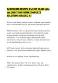  GEORGETTE REVIEW PMHNP EXAM 2026 388 QUESTIONS WITH COMPLETE SOLUTIONS GRADED A&plus;