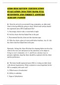 GERO HESI REVIEW CERTIFICATION EVALUATION 2026 TEST BANK FULL QUESTIONS AND CORRECT ANSWERS ALREADY PASSED