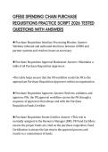 GFEBS SPENDING CHAIN PURCHASE REQUISITIONS PRACTICE SCRIPT 2026 TESTED QUESTIONS WITH ANSWERS