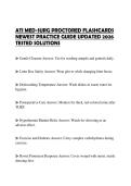 ATI MED-SURG PROCTORED FLASHCARDS NEWEST PRACTICE GUIDE UPDATED 2026 TESTED SOLUTIONS