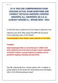 D115&sol; WGU DII5 COMPREHENSIVE EXAM 2025&sol;2026 ACTUAL EXAM QUESTIONS AND CORRECT DETAILED ANSWERS &lpar;VERIFIED ANSWERS&rpar; ALL ANSWERED &lbrace;60 Q & A&rcub; ALREADY GRADED A&plus; &vert; BRAND NEW&excl; &vert; WGU