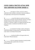 GOOD CLINICAL PRACTICE ACTUAL PAPER 2026 QUESTIONS SOLUTIONS GRADED A&plus;GOOD CLINICAL PRACTICE ACTUAL PAPER 2026 QUESTIONS SOLUTIONS GRADED A&plus;