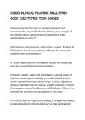 GOOD CLINICAL PRACTICE FINAL STUDY GUIDE 2026 TESTED ITEMS SOLVED