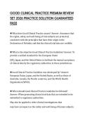 GOOD CLINICAL PRACTICE PREMIUM REVIEW SET 2026 PRACTICE SOLUTION GUARANTEED PASS