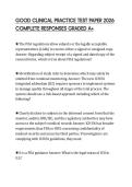 GOOD CLINICAL PRACTICE TEST PAPER 2026 COMPLETE RESPONSES GRADED A&plus;