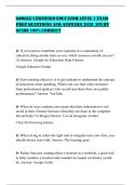 GOOGLE CERTIFIED EDUCATOR LEVEL 1 EXAM PREP QUESTIONS AND ANSWERS 2026 STUDY GUIDE 100&percnt; CORRECT