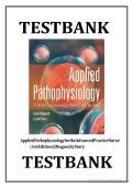 Test Bank for Applied Pathophysiology for the Advanced Practice Nurse 1st Edition &lpar;Lucie Dlugasch&rpar; Chapters 1&ndash;14 &vert; ISBN 9781284150452 &vert; Verified
