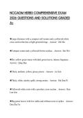 NCCAOM HERBS COMPREHENSIVE EXAM 2026 QUESTIONS AND SOLUTIONS GRADED A&plus;