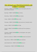 FSE 120 Final Exam UPDATED QUESTIONS AND  CORRECT ANSWERS