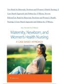 Test Bank for Maternity Newborn and Women&rsquo;s Health Nursing&colon; A Case-Based Approach 2nd Edition by&colon; O&rsquo;Meara&period; Newest Edition 2026