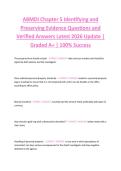 ABMDI Chapter 5 IdenABMDI Chapter 5 Identifying and  Preserving Evidence Questions and  Verified Answers Latest 2026 Update &vert;  Graded A&plus; &vert; 100&percnt; Success tifying and  Preserving Evidence Questions and  Verified Answers Latest 2026 Update &vert;  Graded A&plus; &vert; 100&percnt;