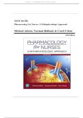 Test Bank For Pharmacology for Nurses 6th Edition A Pathophysiological Approach by Michael P&period; Adams&semi; Norman Holland&semi; Carol Quam Urban 9780135218334 Chapter 1-50 Complete Guide &period;